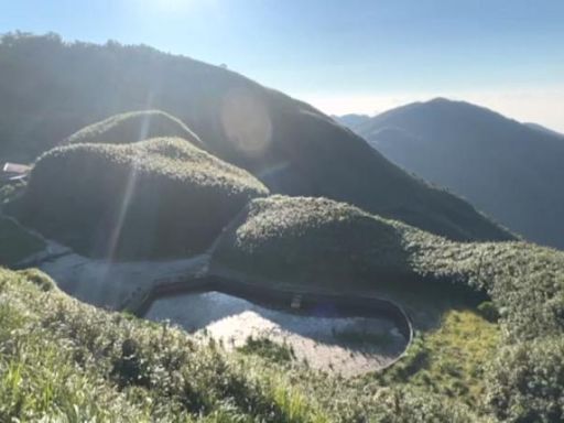 宜蘭聖母山莊步道引觀光人潮 登山口設計數器掌握人流