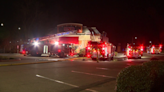 Crews battle fire at Pizzeria Uno in Dedham