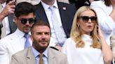 Sign David Beckham and Katherine Jenkins are 'still feuding' in Wimbledon run-in