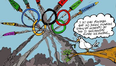 Los Juegos Olímpicos de París en pleno contexto internacional, en la viñeta gráfica