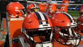 Myles Garrett’s helmet gets stuck on Alaric Jackson’s facemask