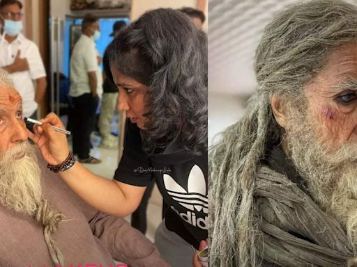 Amitabh Bachchan's EPIC transformation as Ashwatthama in this BTS PICS of 'Kalki 2898 AD' leaves the internet in a frenzy | Hindi Movie News - Times of India