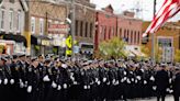 Attorney General Letitia James attending funeral for Syracuse Police Officer Jensen in Rome