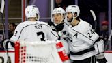Trevor Moore scores twice as Kings snap skid by beating Hurricanes 5-2