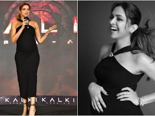 Deepika Padukone slays in a black bodycon maternity dress at Kalki 2898 AD event. Guess how much it costs?