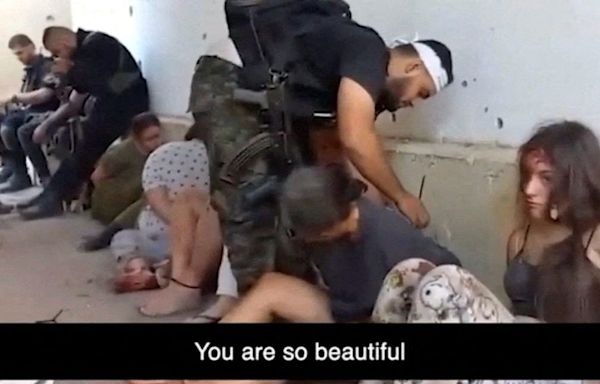 'You're beautiful': Video shows female Israeli soldiers seized by Hamas