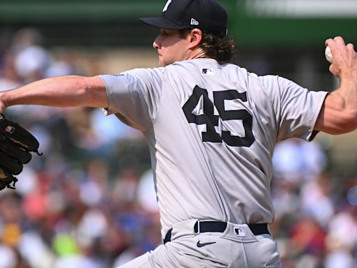 Gerrit Cole pitches well over 6 innings, but Yankees' bats go silent in loss to Cubs