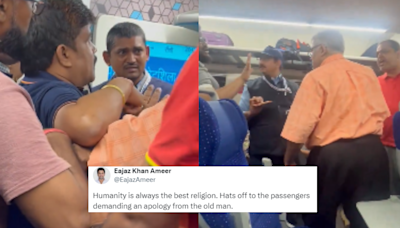 Man Made To Apologise After Slapping Vande Bharat Attendants; Netizens Laud Passengers For Bravery