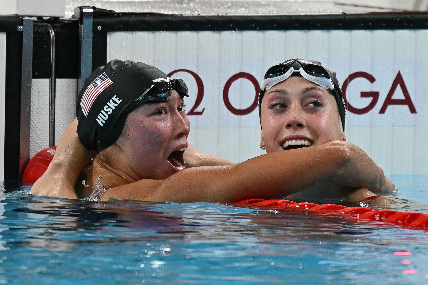 Torri Huske wins gold, Gretchen Walsh takes silver in women’s 100-meter butterfly