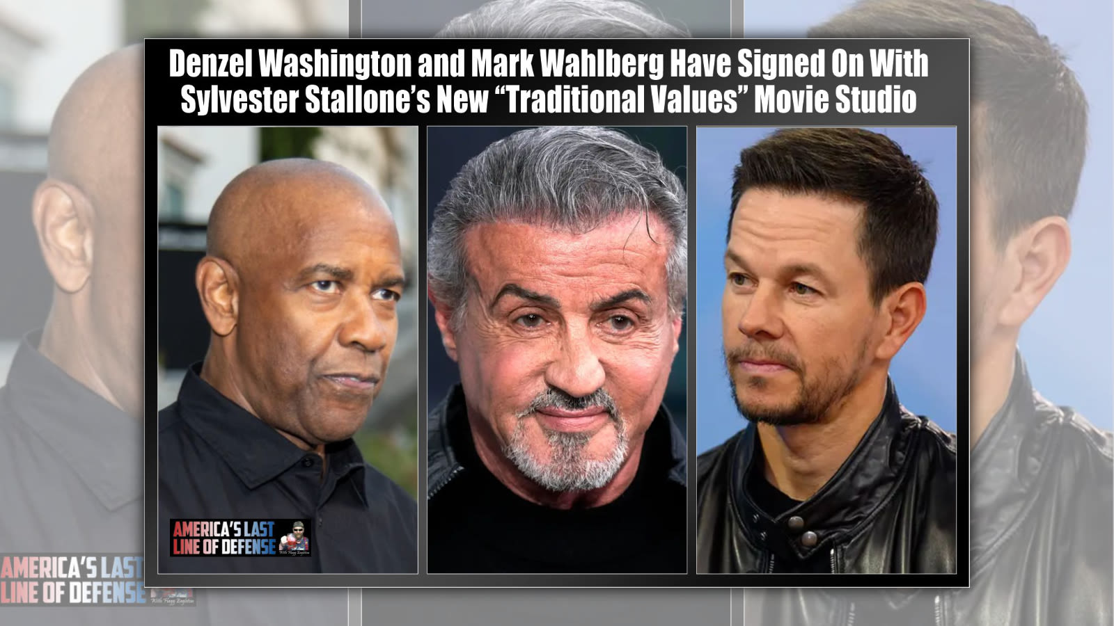 Denzel Washington and Mark Wahlberg Joining Sylvester Stallone's 'Traditional' Studio?