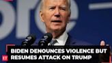 Joe Biden says cooling political rhetoric doesn't mean he'll 'stop telling the truth' about Donald Trump