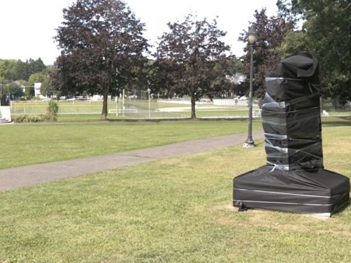 Rod Serling statue installed at Rec Park, unveiling coming soon