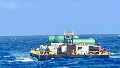 太平島碼頭整修再送海水淡化機 宏華營造造福海巡官兵