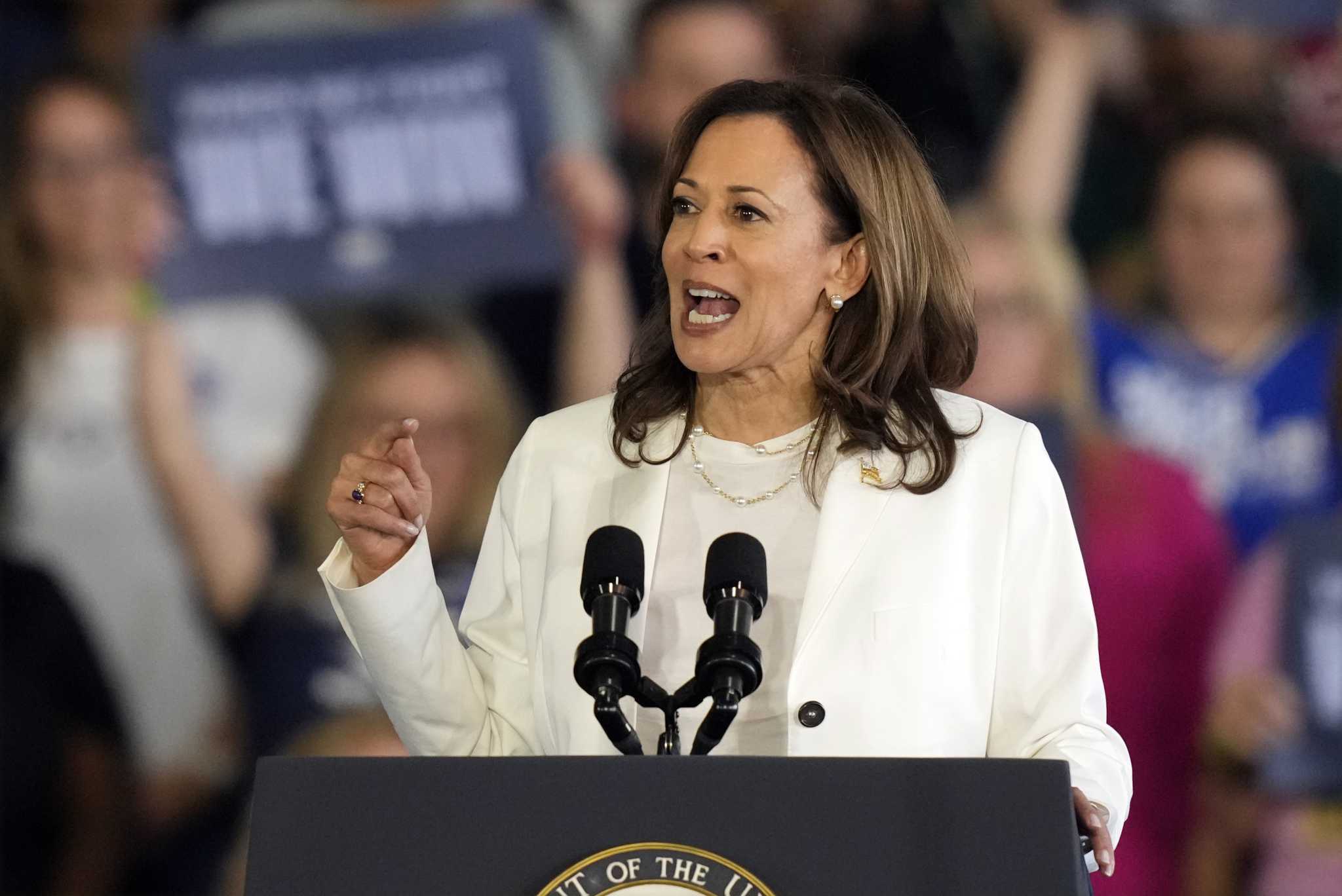 The Latest: Harris and Trump paint different pictures for voters as the campaign intensifies