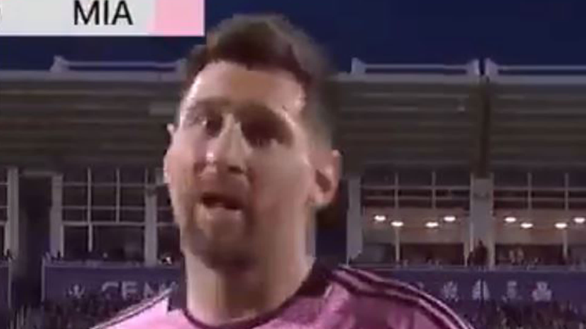 Messi tells live TV cameras new football rule is 'not good' in furious outburst