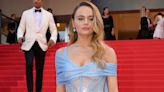 Joey King Goes Risqué on the Cannes Red Carpet in Sheer Corset Dress