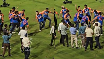 WATCH: Virat Kohli and Rohit Sharma dance during Team India's lap of honour at Wankhede Stadium