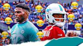 Tua Tagovailoa's offseason transformation draws funny reaction from Dolphins WR Tyreek Hill