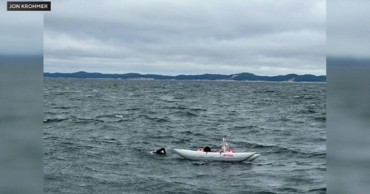 Marathon swimmer Jim "The Shark" Dreyer fails latest attempt to cross Lake Michigan