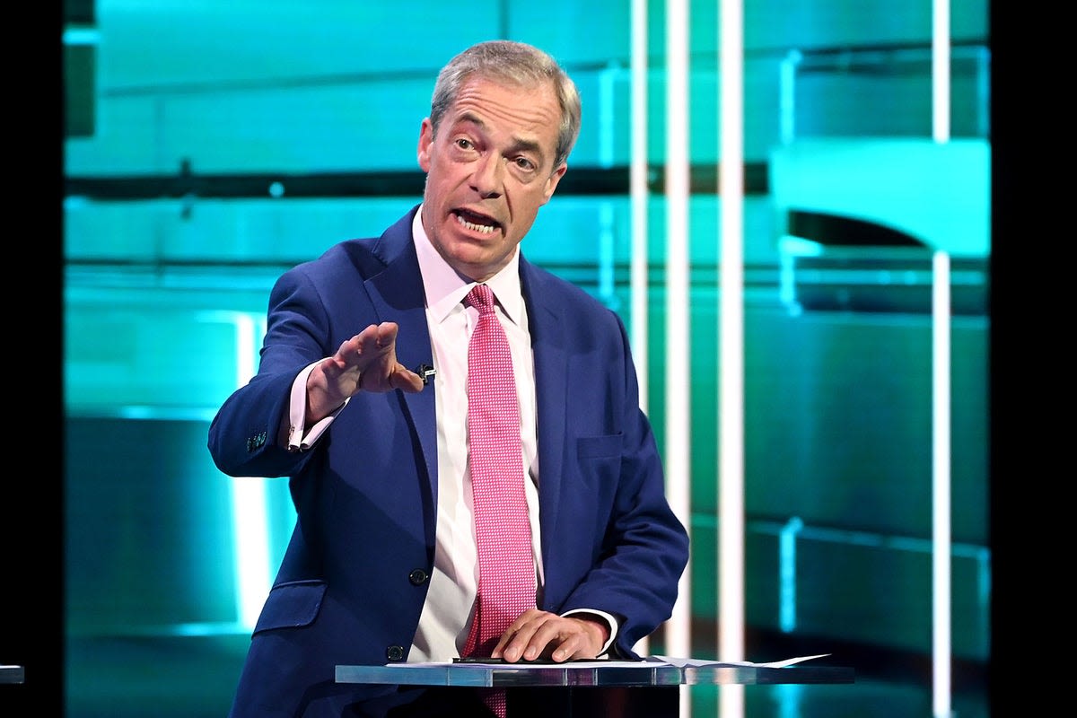 Penny Mordaunt brands Nigel Farage 'Labour enabler' in heated TV debate