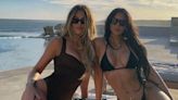 Kim and Khloe Kardashian 'Take Cabo' in Sexy Black Swimsuits: Photos