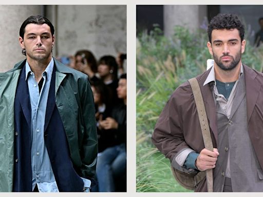 Tennis Players Taylor Fritz and Matteo Berrettini Walk in Milan Fashion Week