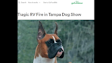 Dog show fire kills boxers trapped in RV as people try saving them, Florida officials say