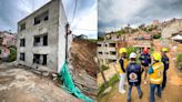 Vivienda colapsó tras ser evacuada: las familias salieron minutos antes de que la estructura se desplomara