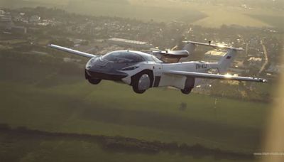 Flying car makes world’s first flight with passenger