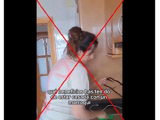 El vídeo de una mujer que afirma que España da ayudas por casarse con marroquíes es una parodia