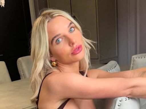 Helen Flanagan looks incredible in a busty corset dress