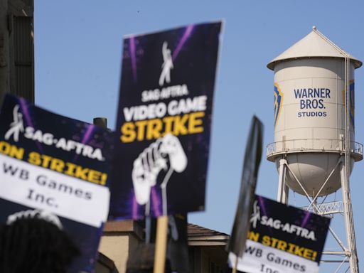 Video game performers protest unregulated AI use at Warner Bros. Studios