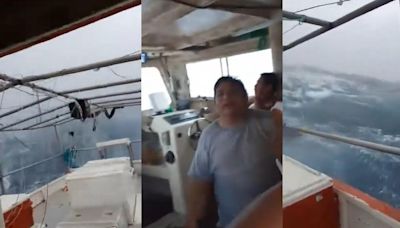 Pescadores enfrentaron el huracán Milton y grabaron su poder; video es escalofriante