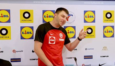 Watch moment Slovakia kit man BEATBOXES during press conference after losing bet