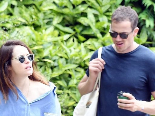 The Crown actress Claire Foy cuts a dresses down on the casual stroll