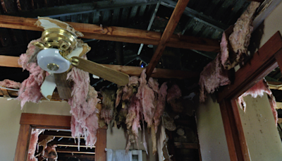 'I'm lucky': Inside the West Seneca home that was struck by lightning and started on fire