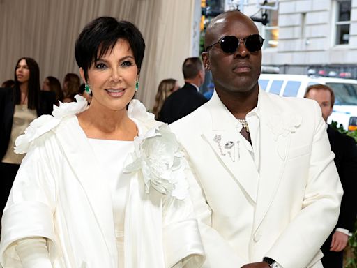 Kris Jenner & Longtime Boyfriend Corey Gamble Match in White at Met Gala 2024