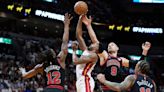 The Heat are headed to Boston after ousting the Bulls 112-91 in East play-in finale