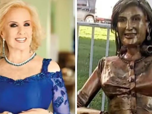 "Es caprichosa e ignorante": el autor de la estatua le respondió a Mirtha Legrand