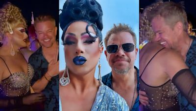 Matt Damon went to a drag show & turned up the party with the queens