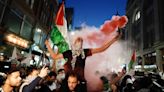 Thousands gather for vigils and protests over conflict between Israel and Hamas