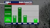 Rain chances for Saturday, Mother's Day