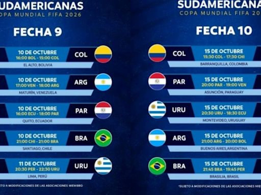 Eliminatorias Sudamericanas: cómo están las posiciones y cómo se juegan las fechas 9 y 10