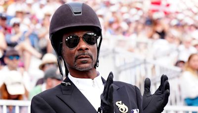 Snoop Dogg wears equestrian kit as he watches dressage at Paris Olympics