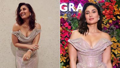 Kareena Kapoor's Summer Looks Sparkling In A Glittery Off-Shoulder Vivienne Westwood Gown
