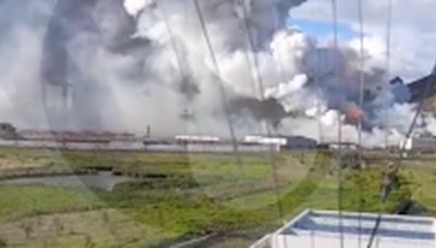 Aparecen videos de fuerte explosión en famosa polvorería de Soacha; humo llegó a hogares