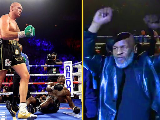 Mike Tyson's surprise reaction when Tyson Fury knocked out Deontay Wilder