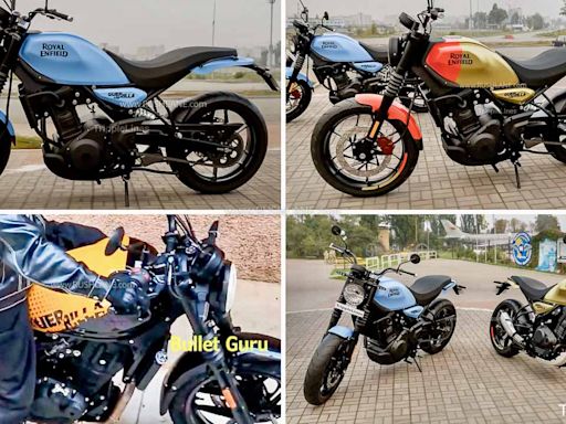 Royal Enfield Guerrilla 450 Walkaround Render - New Yellow Colour Spied