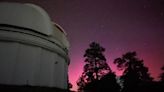 Big peak, pink skies: Mount Wilson Observatory shared some awesome aurora photos