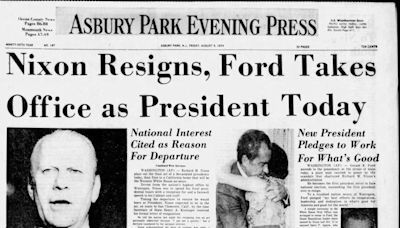 50 years ago, another president stepped aside under very different circumstances